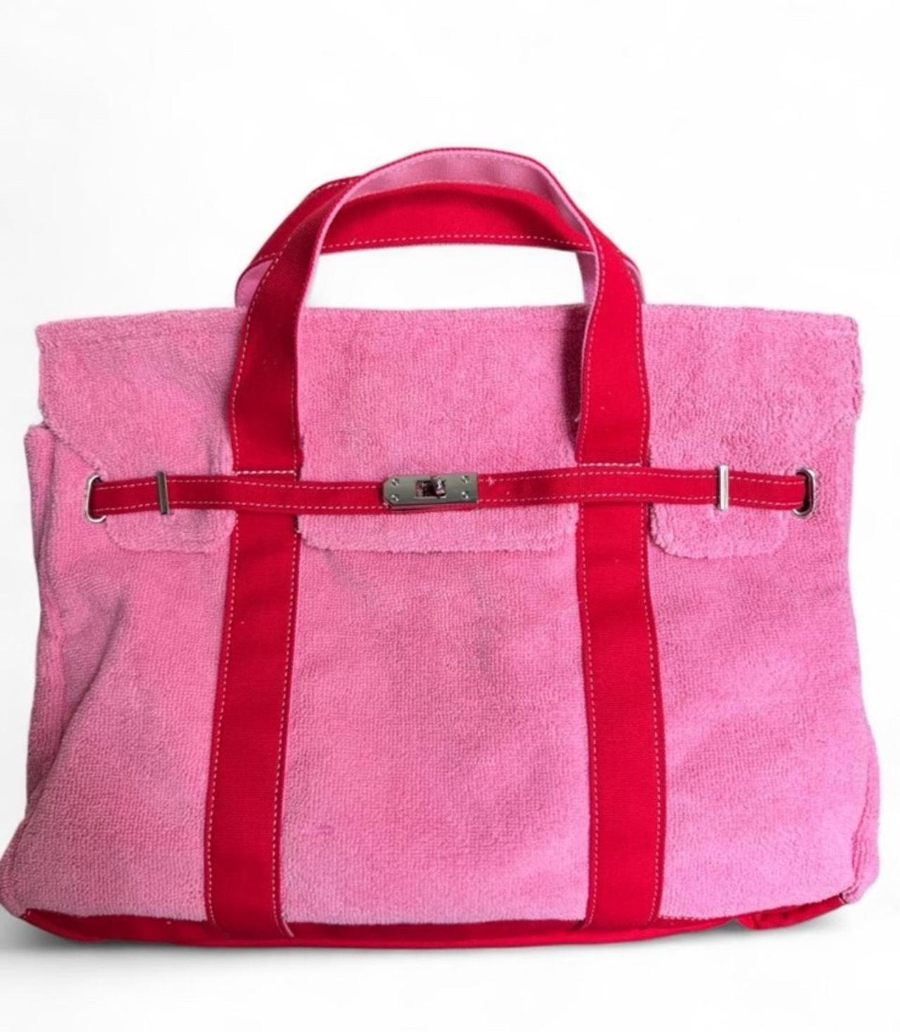 Boatkin Terry Pink & Red Small Tote Bag