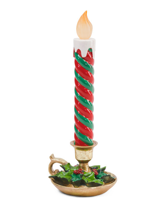 Christmas Carousel Collection - 17.75in Led Tabletop Candle Decor