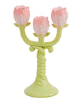 11.25" Floral Taper Candleholder