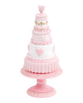Valentine's Day - 15" Resin Pink Heart Cake
