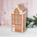 Gingerbread Village 9-Inch Townhome Jar With Lid