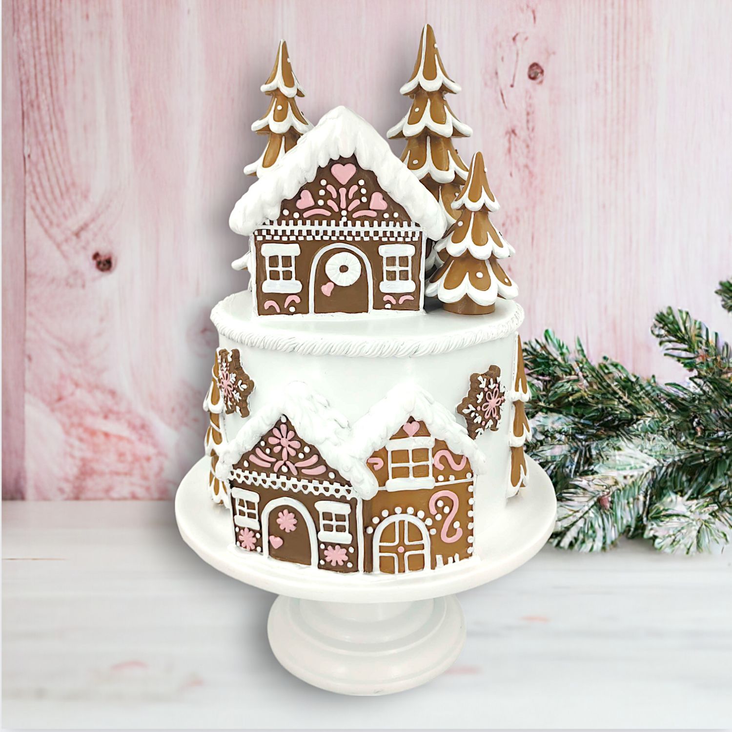 Gingerbread Village Gingerbread Tiered Cake