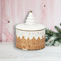 Gingerbread Village Gingerbread Brownstone Bowl With Lid