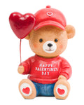 VALENTINE'S DAY - 8" Resin Bear With Heart Balloon