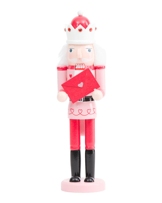 Valentine's Day - 14" Nutcracker Holding Love Envelope
